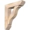 Ekena Millwork Funston Slat Smooth Bracket w/ Offset Brace, Douglas Fir, 7 1/2"W x 30"D x 34"H BKT0806X30X34FST06SDF - alternate 1